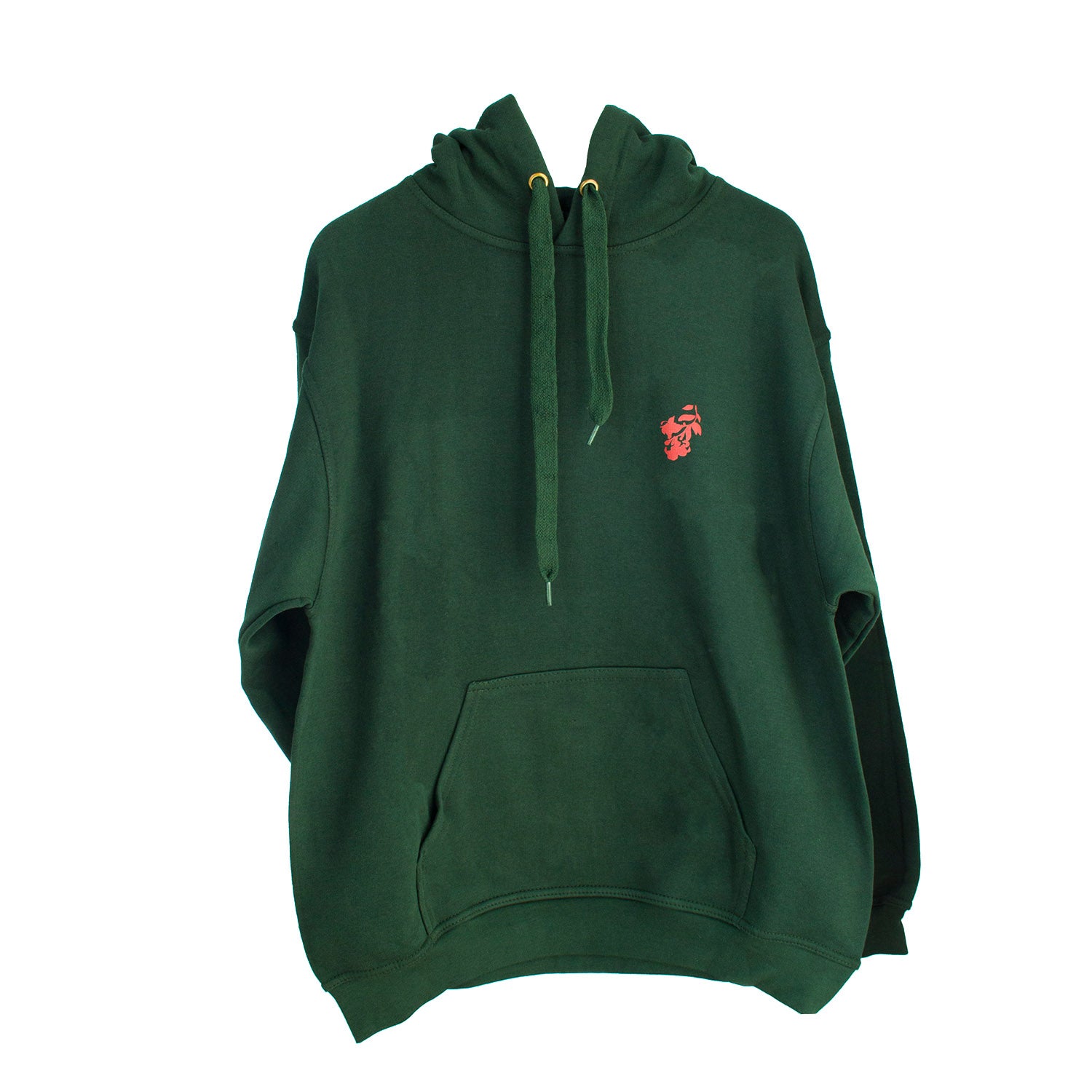 H&m green rose store hoodie